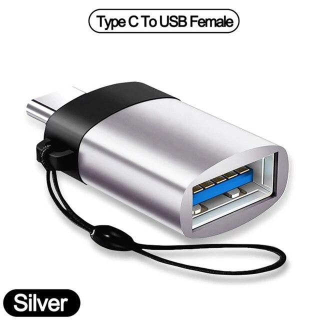 Адаптер OTG типа C-USB 3,0, конвертер Micro USB-USB для Macbook Samsung S20 Xiaomi Huawei Redmi OTG, разъем для телефонов, конвертеры