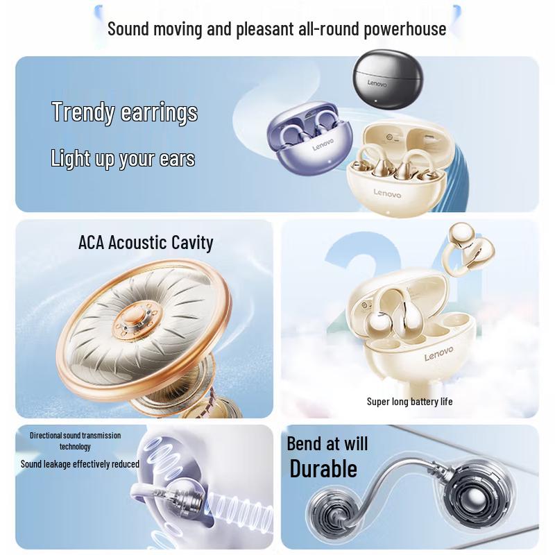 Lenovo TA410 Open-Ear True Wireless Bluetooth Earphones