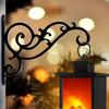 New Wall Mounted Plant Hanger Rust Resistant Bird Leaf Plant Basket Hanger Iron Flower Pot Hook Garden Decor