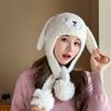 Cute Little Bear Hat for Women In Autumn and Winter Plush New Korean Knitted Hat Versatile Warm Ear Protection Thickened Fashionable Plush