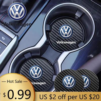 Для VOLKSWAGEN VW 2 шт. Автомобильная водонепроницаемая подставка под стакан Нескользящая подкладка под стакан для воды Для Volkswagen GOLF 5 Tiguan Polo Golf 6 Golf 7 Jetta A