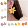 Ethnic Style Sunflower Earrings Exaggerated Shape Flower Stud Earrings Beach
