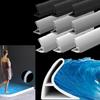 New Self-Adhesive Water Stopper Bathroom Door Washing Machine Shower Dam Barrier High Quality SiliconBendable Shower Accessories