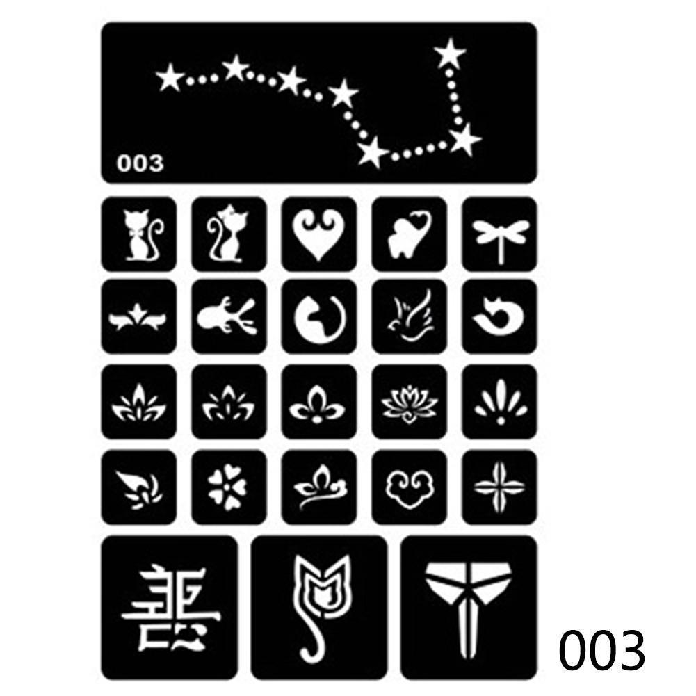 40 стилей, маленькие трафареты для татуировок с аэрографом для женщин и детей, шаблон для рисования, трафарет для татуировки хной для рисования, блестящие татуировки