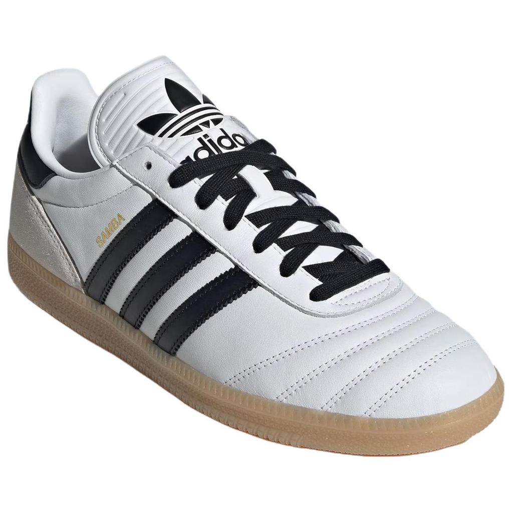 adidas Samba JP Белые Черные Гум Унисекс Кроссовки Облачно-Белые JQ9055