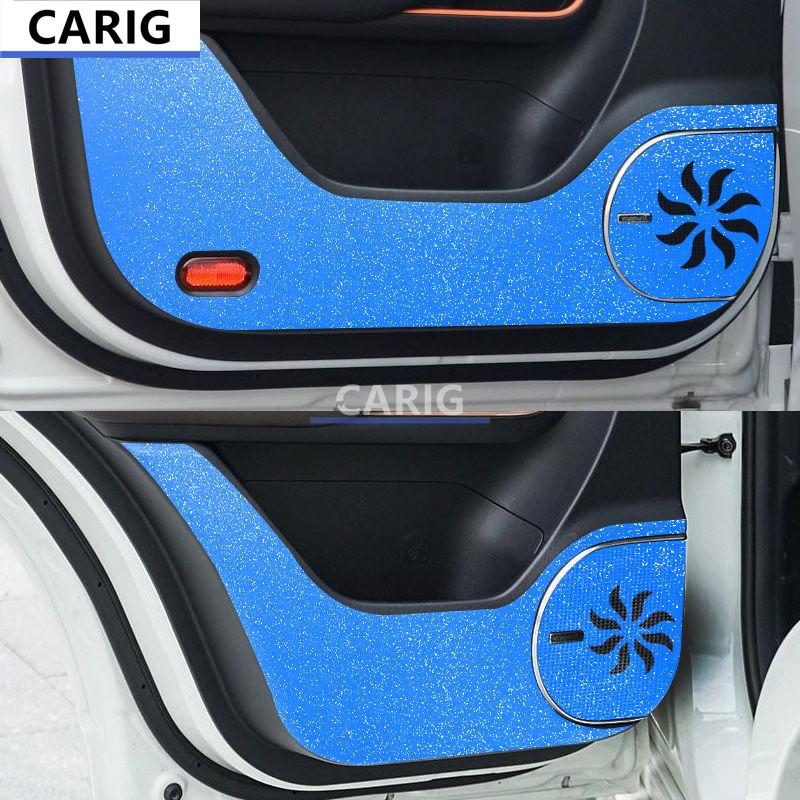 For GAC MOTOR TRUMPCHI GS3 17-22 Door Anti-kick Sticker Modified Carbon Fiber Interior Car Film Accessories Modification