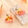 Pinkdudu Candy Color Flower Earrings Exaggerated Sweet Petal Ear Jewelry Tassels Earrings for Women PD2337