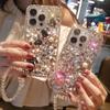 For Apple 17 Phone Case Luxury for IPhone 15 Rhinestone 13 Pearl 14 Rabbit Flower Light Luxury Women's Instagram