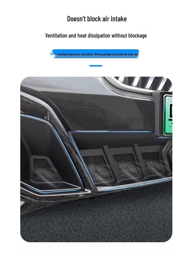 Защитная сетка радиатора Geely Emgrand 5-го поколения: Легко крепится, разборка не требуется