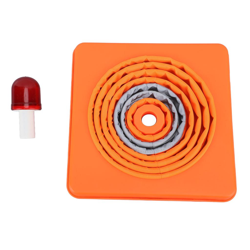 Предупреждающий фонарь Ночное видение Светоотражающий знак Подъемный конус дорожной безопасности для парковки 45 см Высота в растянутом виде