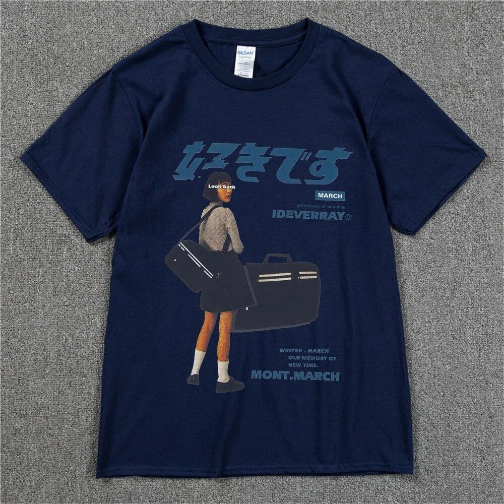 Хип-хоп уличная футболка Harajuku футболка для девочек японская футболка с принтом кандзи 2022 унисекс летняя футболка с коротким рукавом хлопковые свободные топы футболки