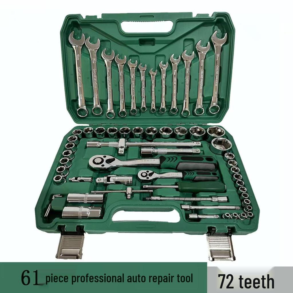Набор инструментов для ремонта автомобиля из 150 предметов: Торцевые ключи и комбинированные инструменты