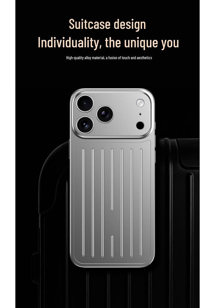 Минималистичный ударопрочный чехол-кейс в стиле чемоданчика для iPhone 17 и 16 Pro Max
