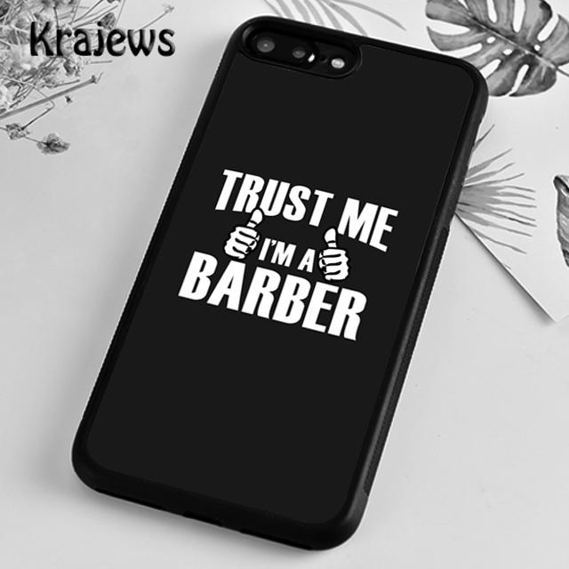 Мягкий чехол для телефона Krajews Love Barber Life для iPhone 14 5 SE 6s 7 8 plus 11 12 13 pro X XR XS max Samsung S21 S22ultra Plus