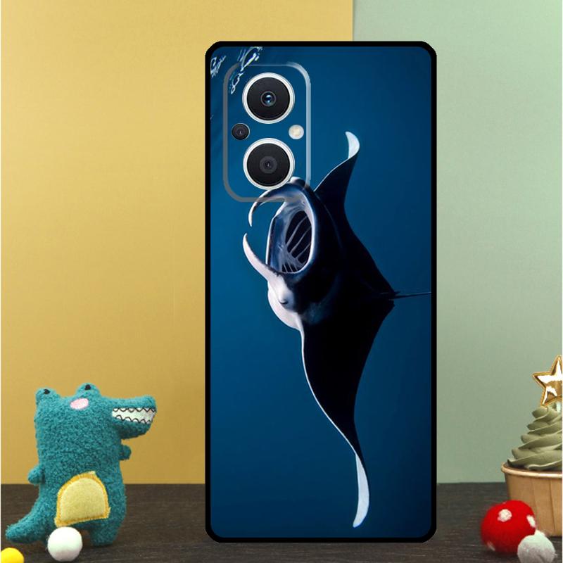 Чехол с рисунком ската для OPPO Reno 15 Pro 15F 10 11 12 13 13F 14 14F 8 7 Lite 8T OPPO Find X9 X8 X6 Pro