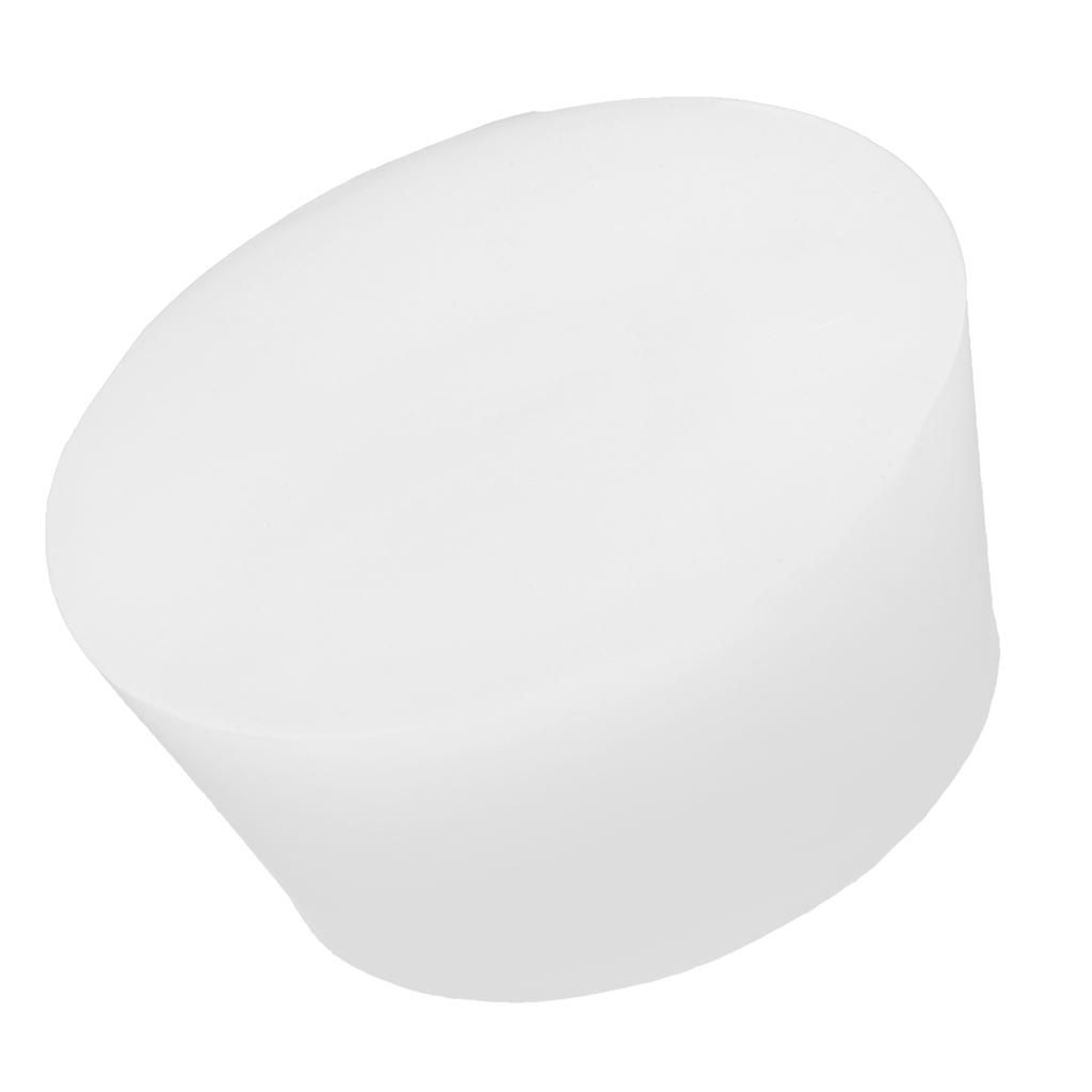 1x белая твердая силиконовая пробка, водонепроницаемая резиновая пробка без отверстия для шлюза для вина, домашнего пива, аксессуары