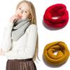 Autumn and Head Pin Woven Scarf Scarf Keep Scarf Two-Loop Warm Fashion Winter Wool