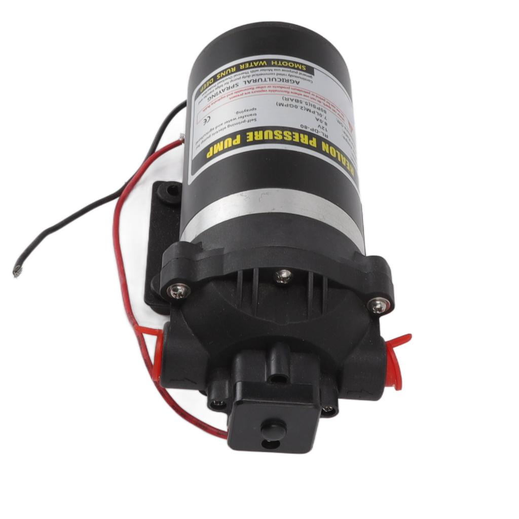 12 В постоянного тока Высоконапорный мембранный насос Горизонтальный самовсасывающий насос Роликовый очиститель воды Распыление воды