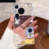 Casing For Huawei Pura 70/70 Pro Plus/70 Pro+ Phone Case Transparent Silicone Aesthetic Cute Cat Cartoon Cover For Pura70 Bumper