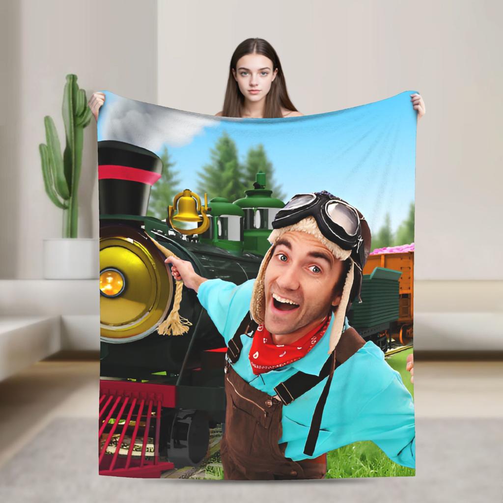 Danny Go Blanket Warm Novelty Plush Throw Blanket For Girls Boys Outdoor Flannel Bedspread Bed Cover