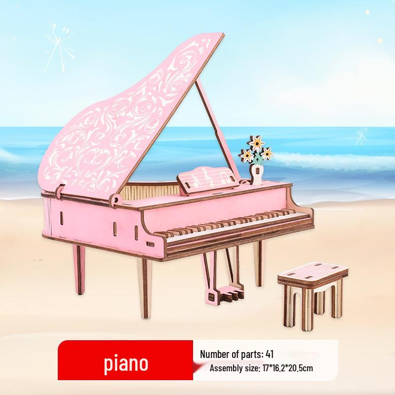 3D Деревянный Пазл Колесо Обозрения - Развивающий DIY Подарок для Детей