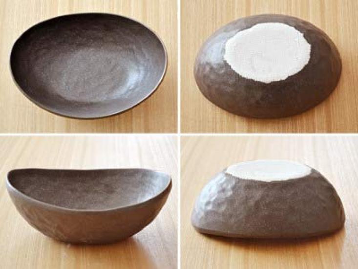 Tableware East Japanese Oval Black Set of Dinnerware Large Rice Bowls Bowls, Smoked, 2, Set, Plates, Bowls,