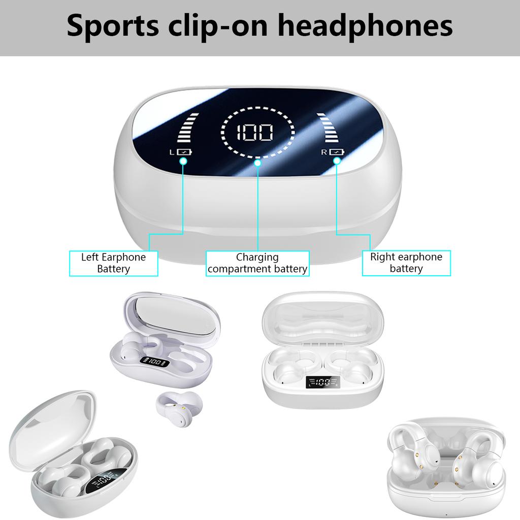 Открытые Bluetooth-наушники с микрофоном, поддержка голосовых вызовов, встроенная батарея большой емкости