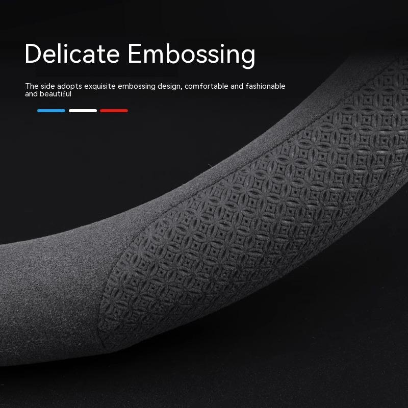For MG E-HS EV MG3 MG5 MG6 Trophy MG7 EZS 3SW ZS Cyberster Carbon fiber Leather Car Steering Wheel Cover Anti-slip Breathable xus1