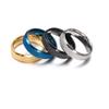New Titanium Steel Frosted Ring Four Color Pearl Sand Ring Korean Version Couple
