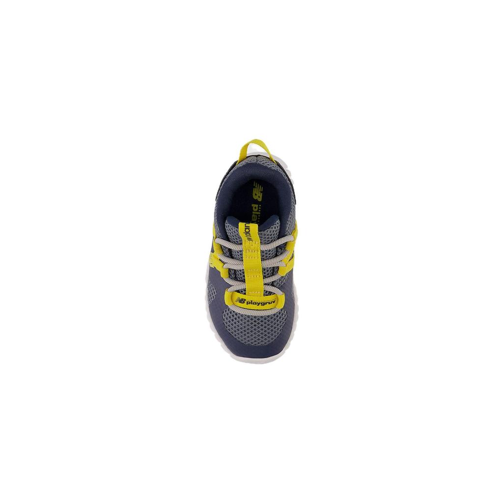 New Balance NB PLAYGRUV V2 Низкие Беговые Кроссовки Серый Желтый Для Младенцев и Малышей ITPGRVAB