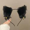 Animal Ear Headband & Lace Eye Mask Set with Bell Choker - Cute Cat, Fox, and Rabbit Ears Hair Accessories