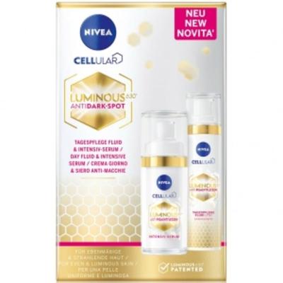 Немецкий набор Nivea Cellular Luminous 630 Дневной уход и сыворотка против пигментации, 2 предмета
