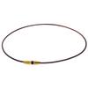 Phiten RAKUWA Necklace III Model with Metax Metal 45cm High-End Water-Soluble Technology, Black/Red,