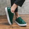 Броги Модные дизайнерские кроссовки Мужские кожаные туфли Свадебные вечерние Зеленые джентльменские офисные мужские повседневные туфли