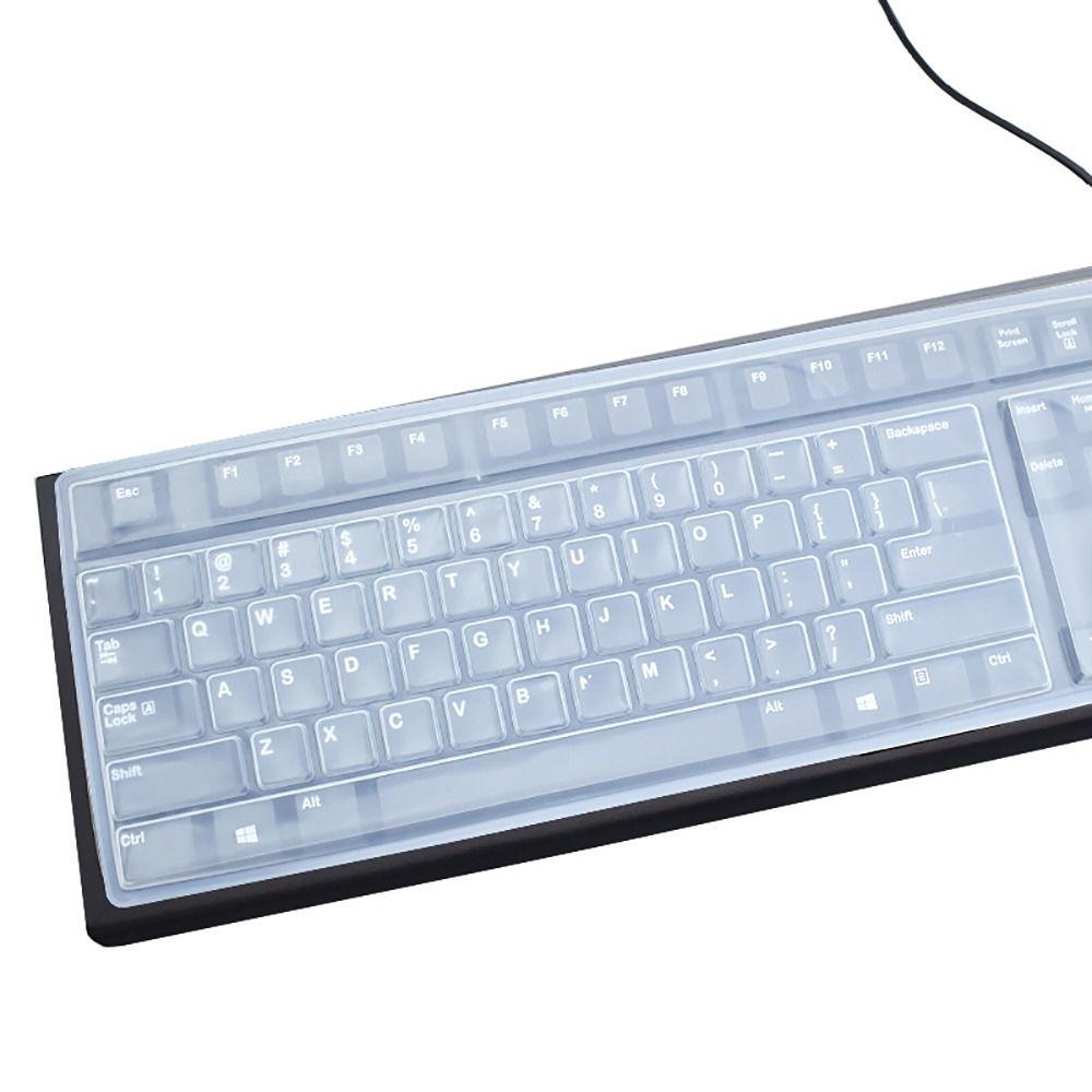 Силиконовая универсальная пылезащитная накладка на клавиатуру, защитная пленка для клавиатуры настольного ПК, протектор для кожи