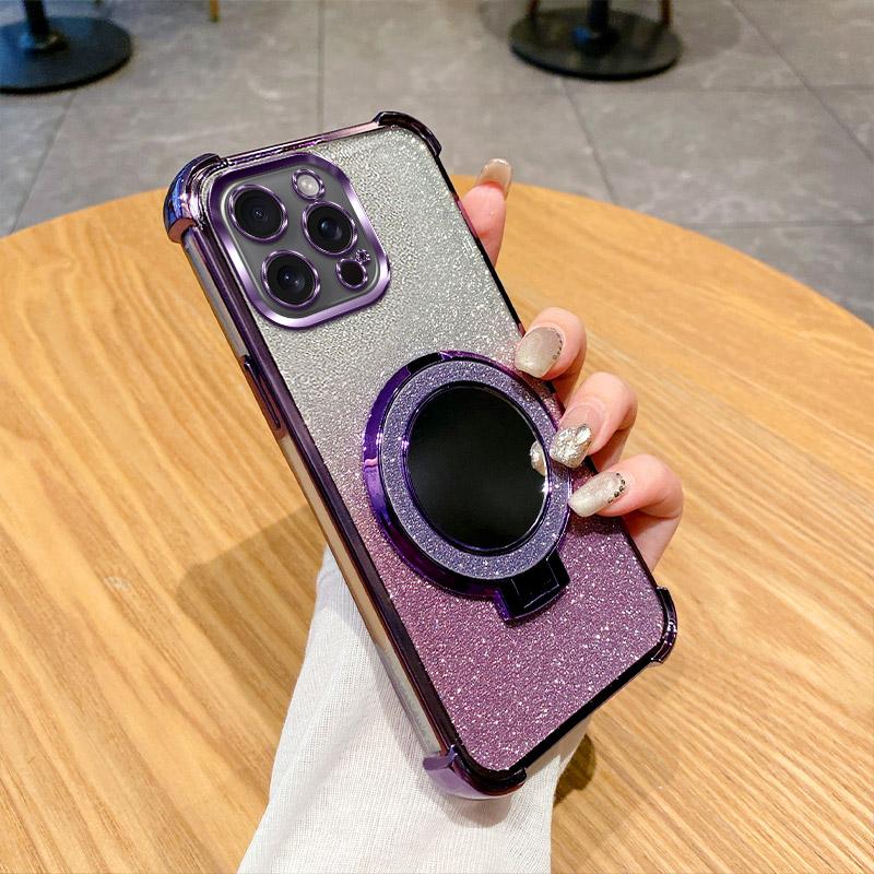 Электролитический блестящий градиентный чехол для телефона Tecno Spark GO 1 3 2025 2024 2023 2022 2020 с зеркальным кольцом-подставкой, противоударный чехол