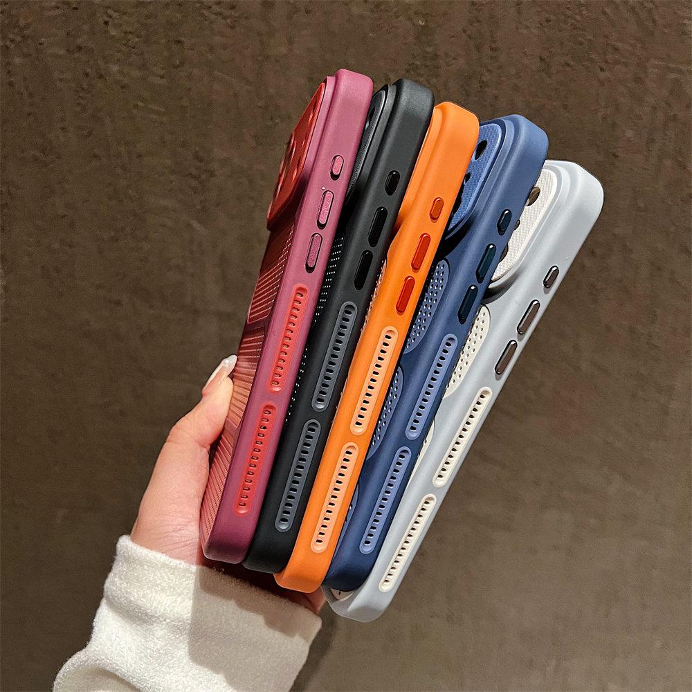2026 Новый магнитный чехол для телефона с теплоотводом для iPhone 17 12 13 14 15 16 17 Pro Max Plus Для Magsafe Защитная крышка для камеры