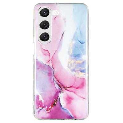 Для Samsung Galaxy S23 IMD Чехол из ТПУ с мраморным узором Ударопрочный Задний Защитный Чехол для Телефона
