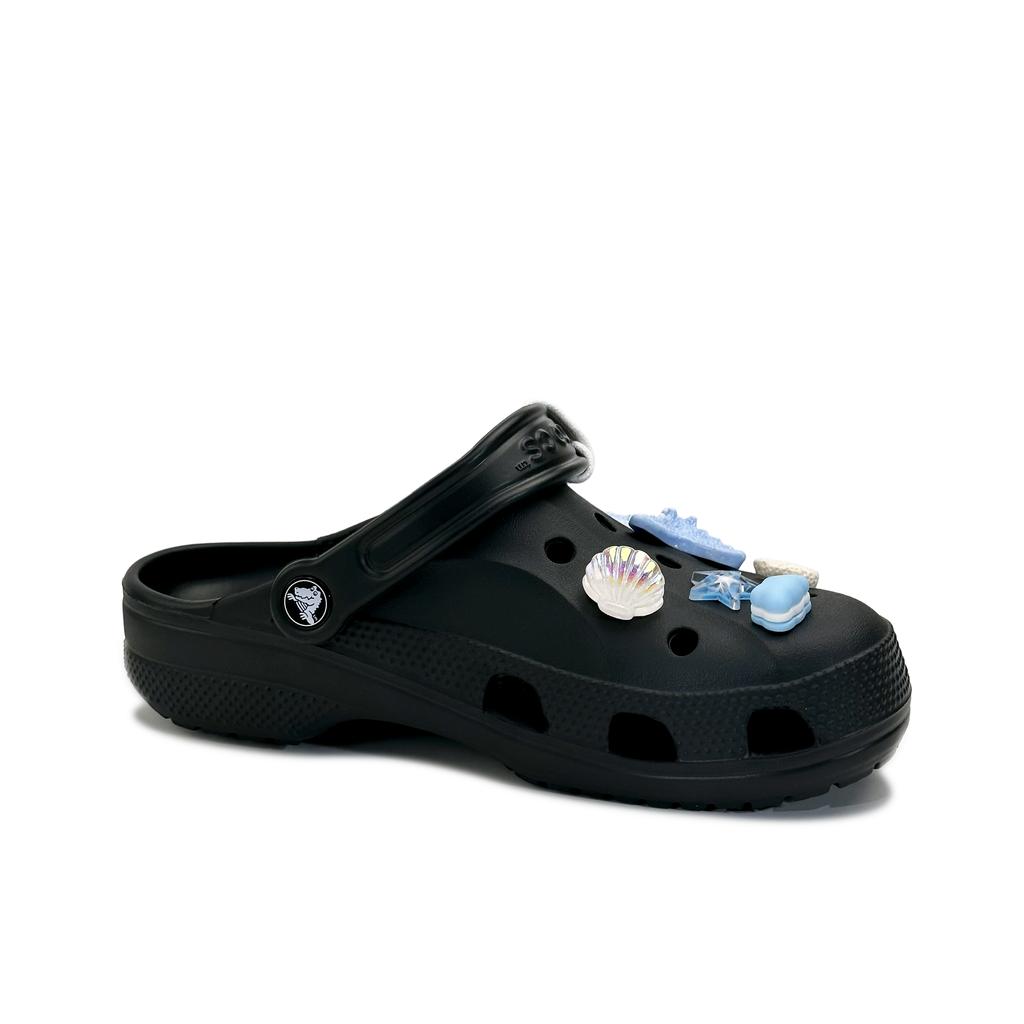 Crocs Baya EVA Морская звезда Свежий и Простой Модный и Универсальный Повседневный Повседневный Обувь с отверстиями Одинаковая для мужчин и женщин Черный