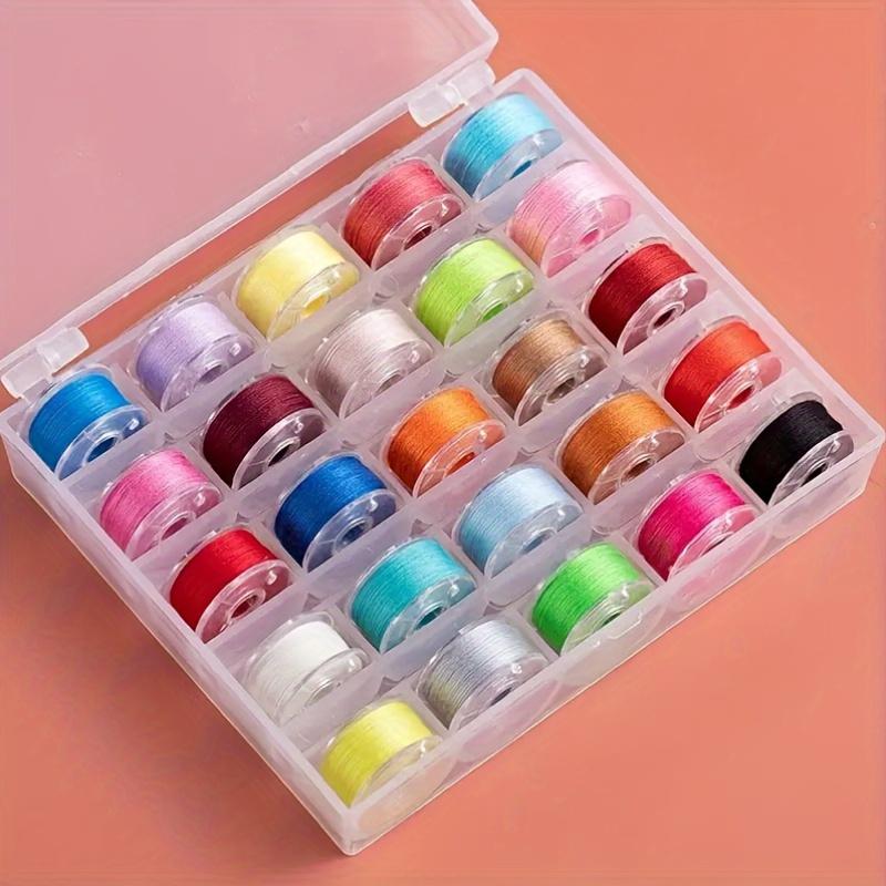Pre-Wound Bobbins Thread Set for Hand,Machine Sewing,Portable Embroidery Sewing Supplies for Sewing Enthusiasts & Crafters for DIY Projects Embroidery