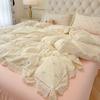 Кружево Кружево Постельное белье Комплект из четырех предметов Мягкий Приятный к коже Дышащий Стиранные простыни Пододеяльник Наволочка