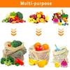 Large Cotton Mesh Bag Reusable Drawstring Bag High Quality Bundle Pocket  Fruit Storage