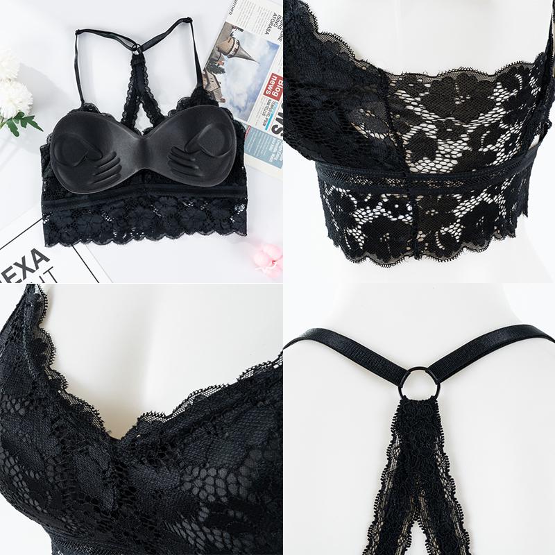 Новый сексуальный кружевной бюстгальтер без косточек, нижнее белье, укороченные топы, жилеты, укороченный топ, бюстье, топы на бретельках, жилет с лямками на спине, камзол