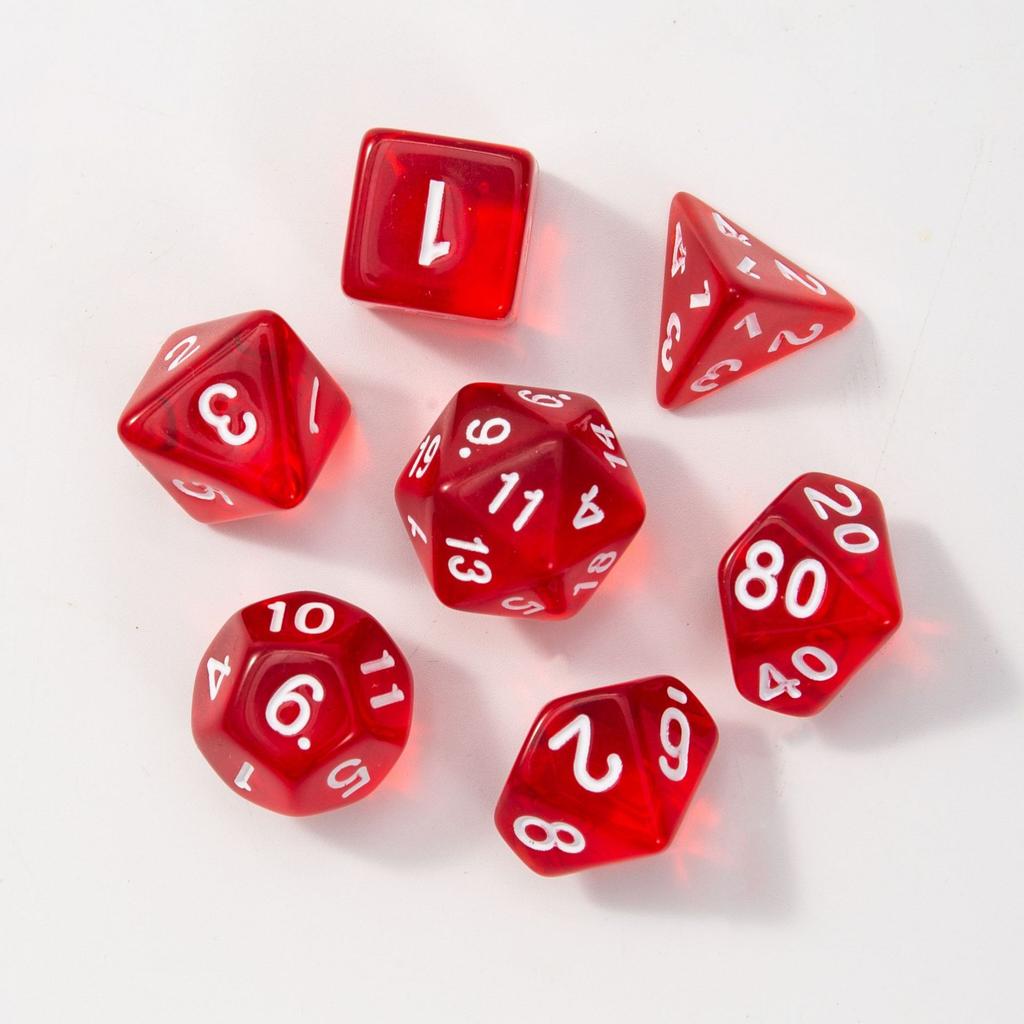 7 шт./лот, многогранные игральные кости из смолы D&D D4 D6 D8 D10 D% D12 D20, многогранные игральные кости TRPG, настольные игры