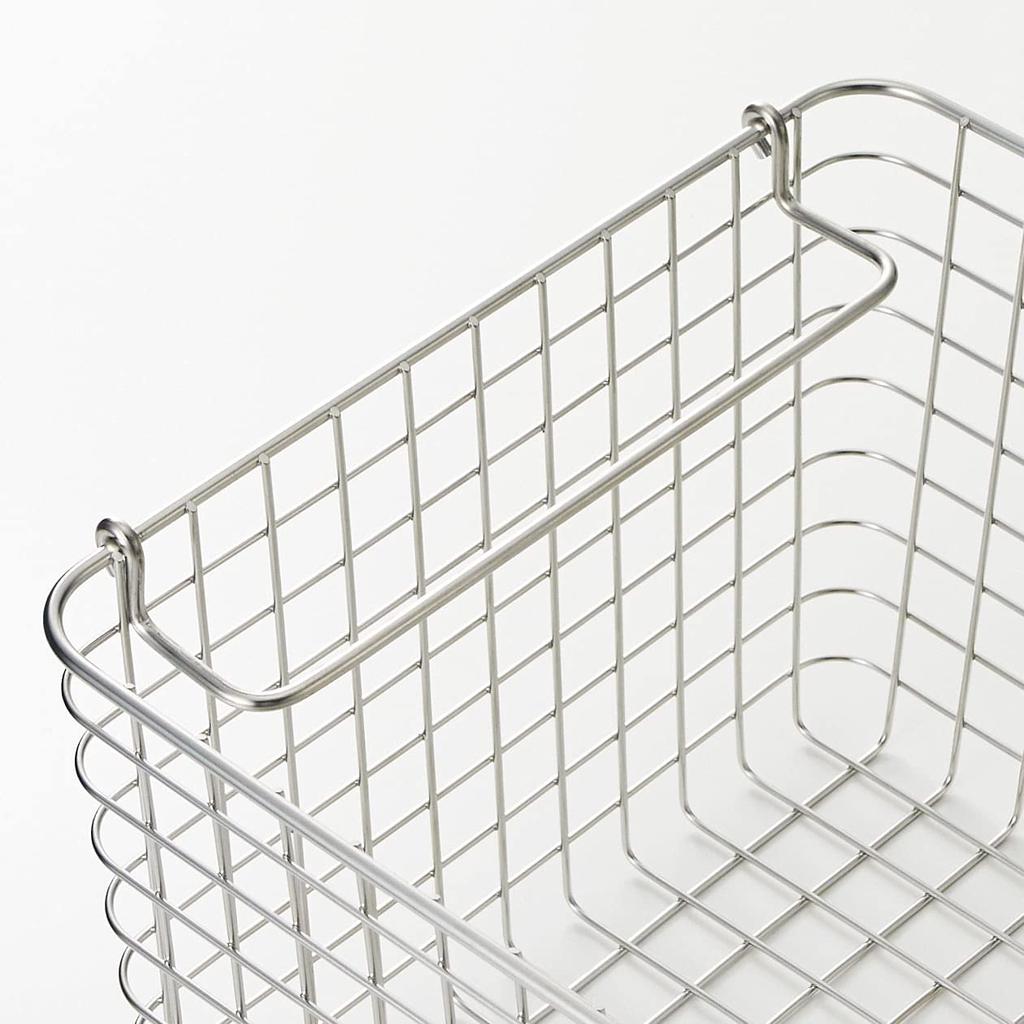 MUJI Stainless Steel Wire Basket 4 Width 37 X Depth 26 X Height 18cm 44831496 Approx.