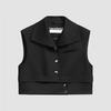 Women's Lapel Collar Layered Vest