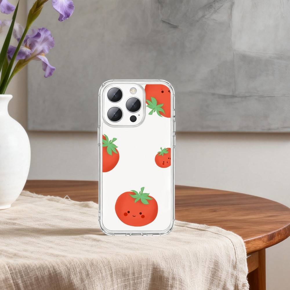 K-Корейский Ins T-Two Ted T-Помидор Чехол для телефона Для iPhone 17p 16 15 14 13 12 11 Mini Pro Max Plus Прозрачная крышка