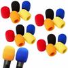 CARSEND 20-Piece Microphone Cover, Microphone Sponge Protective Cover, Noise Reduction, Ball-Shaped, Multicolored Sponge Cover Case Cap for Karaoke, R