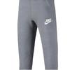 Nike Трикотажные спортивные штаны с эластичным поясом, однотонные флисовые длинные штаны, детские штаны AJ6446-091