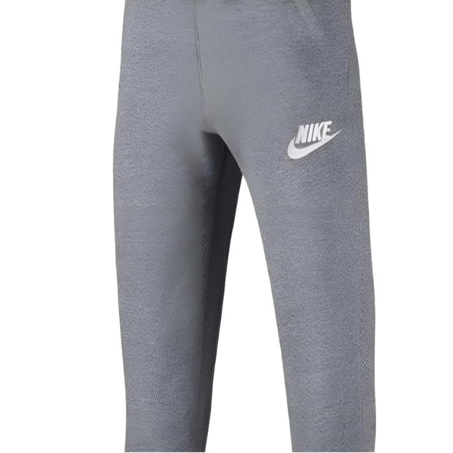 Nike Трикотажные спортивные штаны с эластичным поясом, однотонные флисовые длинные штаны, детские штаны AJ6446-091
